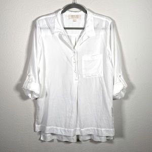 Cloth & Stone sheer white shirt M/P